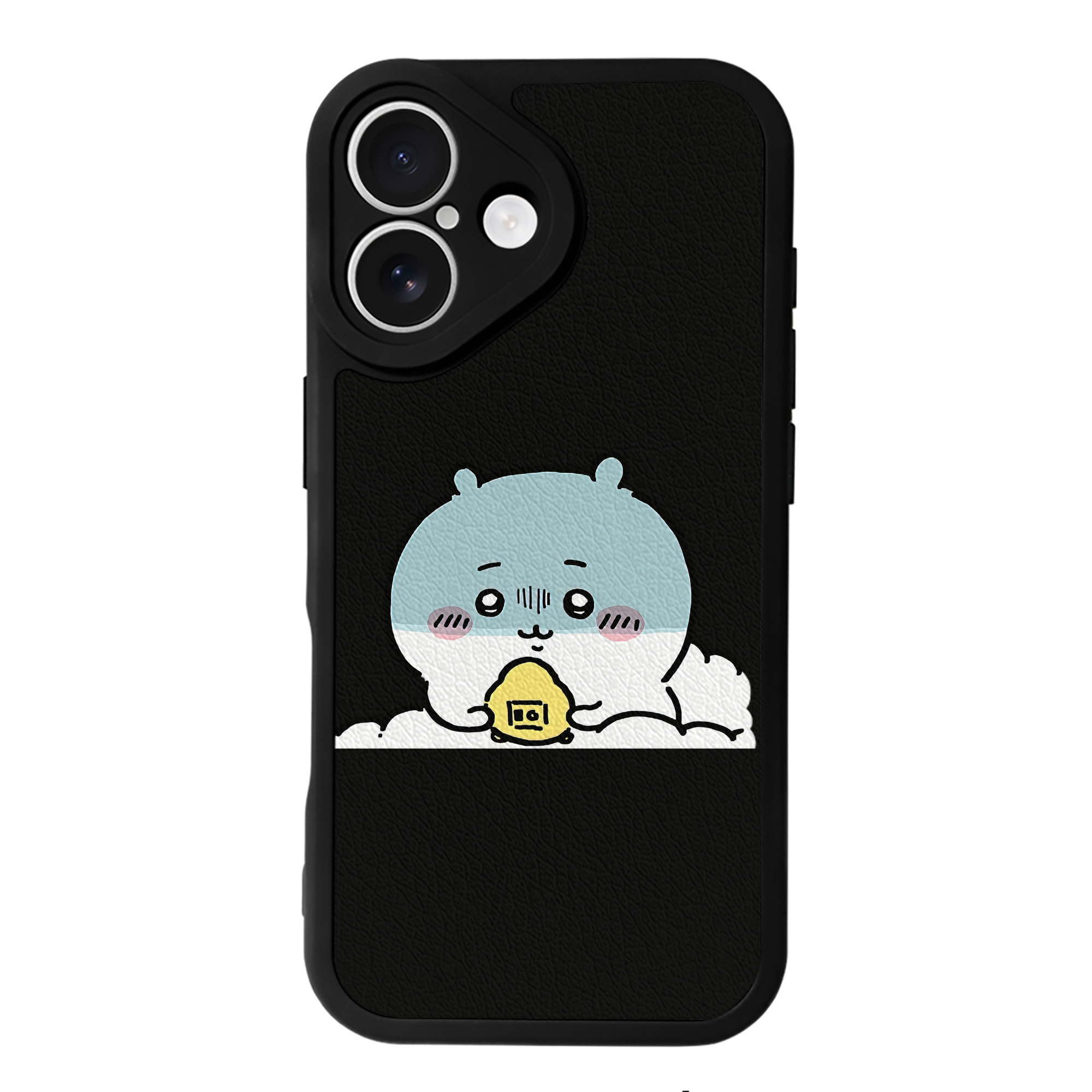 （画像用） ちいかわ ちいかわ Chii-kawa chiikawa 【iPhone 16シリーズ対応】シリコンスマホケース（レザー調） 材質：シリコン